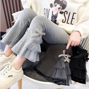 Pants For Kids Girl Flared Pants Spring and Autumn Legging Bottoms For Girls Jogging Pants