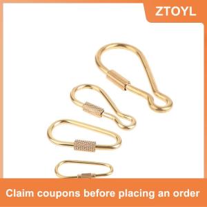 【ZTOYL】 13 Phong Cách Để Lựa Chọn Brass Keychain Vít Khóa Cắm Trại Survival Carabiner Khóa Móc Người Đàn Ông Phụ Nữ Đơn Giản Vòng Chìa Khóa Keychain