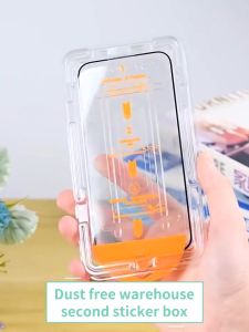 Clear Privacy Tempered Glass Easy Install For iPhone 17 16 15 14 Plus 13 12 11 XR Xs Pro Max 2024 Screen Protector