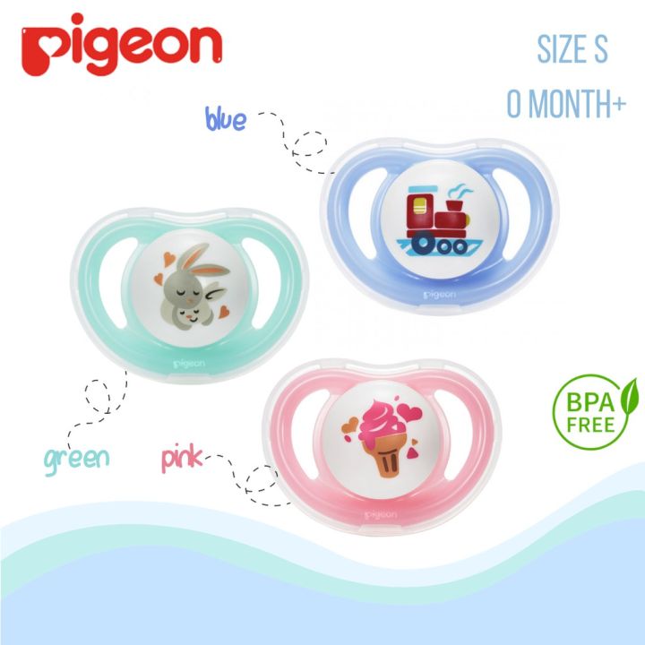Pigeon Baby Mini Light Silicone Pacifier S M L Empeng Minilight Bayi Ada  Tutup Lazada Indonesia