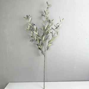 SWEET Lifelike Artificial Olive Branch with Fruit Handmade Craft Olive Fruit Branch Photography Props Plastic Fake Olive Tree Home Decoration