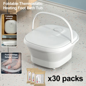 SG local inventory NEW Foldable foot bath tub home massage foot bath tub fully automatic heating massage electric constant temperature foot bath