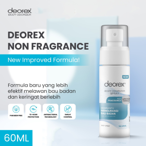 DEOREX Body Odorizer Spray 60 ml | Body Spray | Penghilang Bau Ketiak & Bau Kaki | penghilang bau badan