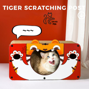 Cào móng khối đỏ chú mèo đáng yêu - Cào móng cho mèo - Tiệm Mèo Moa