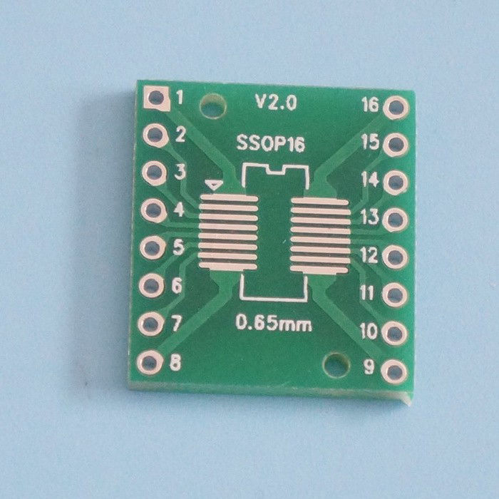 thumbnail image 2 of 3x QSOP16/SSOP16 To DIP Adapter PCB – 0.635mm Pitch To 0.6 Inch DIP – KubisElectronics 2 of 6