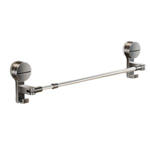 ZOATAAL แบบยืดหดได้ ที่แขวนผ้าเช็ดตัวแบบดูด ไม่ต้องเจาะ ติดผนัง ที่วางกระดาษเช็ดมือ แข็งแรง ฟลีซ ราวแขวนผ้าแบบดูด ห้องน้ำ