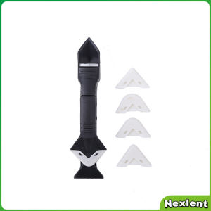 Nexlent Silicone Caulking Scraper Tools Silicone Caulking Scraper Tool With 5 Replaceable Silicone Pads