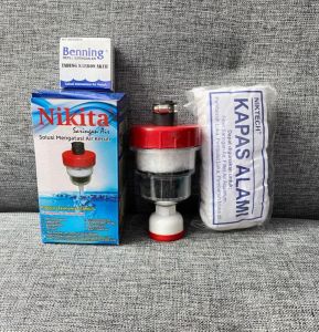 SW Paket Lengkap NEW Nikita Water Filter Saringan Air Berlapis Kapas & Karbon Aktif Bukan Zernii