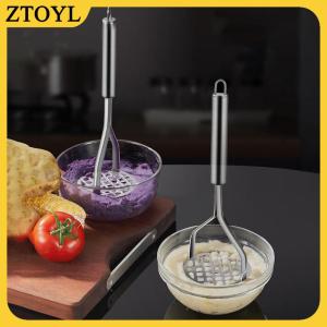 ZTOYL Tiện Ích Nhà Bếp Sáng Tạo Bùn Báo Chí Masher Puree Sản Xuất Nước Trái Cây Thép Không Gỉ Khoai Tây Máy Nghiền Pusher Công Cụ Trái Cây Cocina Cozinha