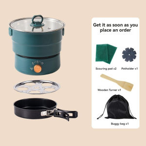 Portable Multi-functional Rice Cooker/Separate Rice Cooker/Fryer Pan/Hot Pot/Steamer/Soup Pot/Travel Rice Cooker