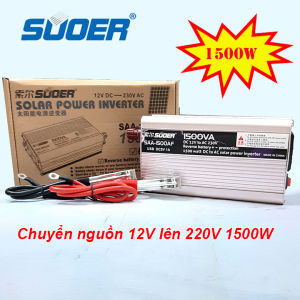 Bộ kích điện-chuyển nguồn inverter SUOER 12V lên 220v 1500W AF-1500VA
