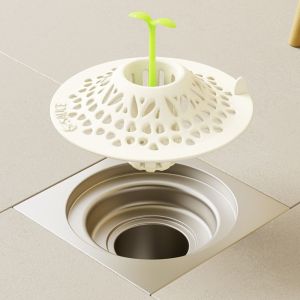 HUNIU Silicone Rubber Anti-Insect Drain Stopper Anti-Leak Universal Adjustable Drain Stopper Odor Stopper Easy Clean Odor Seal Mat Kitchen Sink