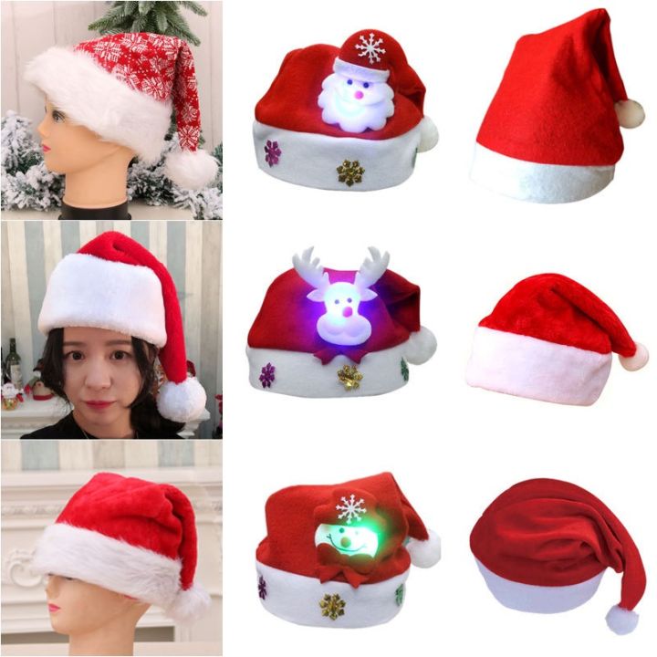 YUYU High Quality Christmas Hats Santa Claus Capes for Kids and Adults Free  Size Christmas Cap Thick Ultra Soft Plush Santa Claus Holiday Fancy Dress  Hat Unisex Christmas Gifts - Lazada |