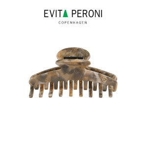 EVITA PERONI | Erica Acetate Large Hair Claw | Brown Color | High Quality Hair Claw | Female Hair Accessories