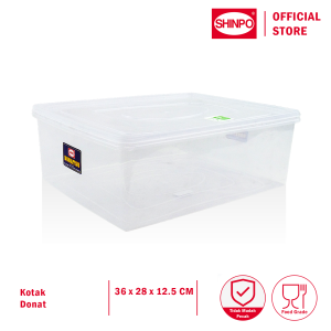 SHINPO Kotak Donat Plastik Donatsu Food Storage BPA Free SPO-SIP