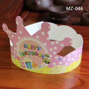 TAIYO Topi Mahkota Pesta Ulang Tahun Anak Karton Glossy Birthday Crown Dekorasi