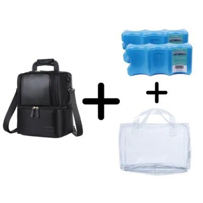 V-Coool Big Capacity Double Layer Breast Pump Storage Bag Fits Spectra S1