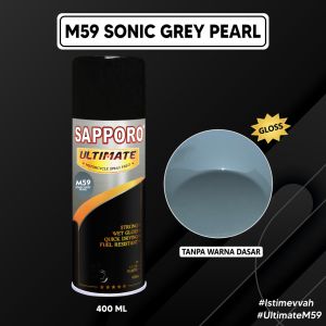 Sapporo Ultimate M59 Sonic Grey Pearl / Sapporo Ultimate / Cat Semprot / Cat Aerosol Terbaik / Sapporo Spray / Sapporo