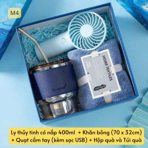 Set Hộp Quà Tặng Cao Cấp Sổ Da Bình Giữ Nhiệt Bút Dù Phù Hợp Quà Tặng Sinh Nhật Tốt Nghiệp Noel Valentines Set Quà