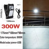 【COD】Solar clip lamp outdoor waterproof IP67 compact and portable easy to install stable light automatic lighting garden lamp courtyard lamp garage staircase 300W motion sensor lamp 30-year warranty COD