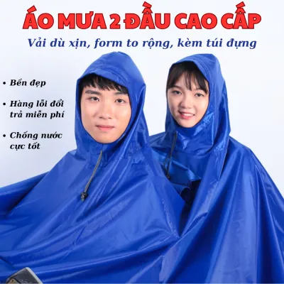 [CAO CẤP] ÁO MƯA CÁNH DƠI 2 ĐẦU CÓ KÍNH - ÁO MƯA CÁNH DƠI CAO CẤP - ÁO MƯA 2 CỔ - ÁO MƯA 2 CỔ CHẤT LƯỢNG CAO - ÁO MƯA PHẢN QUANG 2 CỔ FORM TO RỘNG