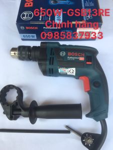 Máy khoan búa GSB 13RE 650W chính hãng dùng khoan vặn vít trên mọi chất liệu dễ dàng hiệu quả
