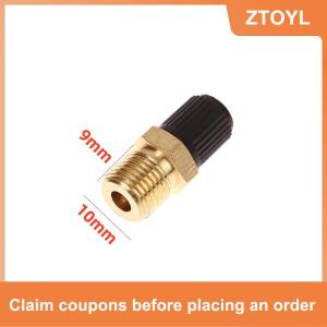 【ZTOYL】 1 cái tự làm phụ kiện máy nén khí Tank Fill van lục giác Brass Tank Fill van M8 M10 Threaded van lõi