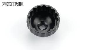 16-Notch Bottom Bracket Tool Bottom Compatible with Shimano BBR60 MT-800 etc.-Black(Compatible with BBT-59.2)