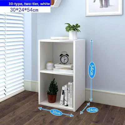 Enlarged Wooden Simple Bookshelf Kids Book Shelf Storage Cabinet