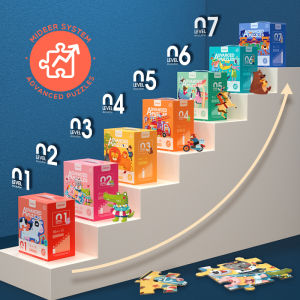 (GIÁ SIÊU TỐT) BỘ XẾP HÌNH CÁC CẤP ĐỘ CHO BÉ TỪ 1-7 TUỔI CỦA HÃNG TOI - LEVEL UP PUZZLES FROM TOI TOYS - MIMO HOUSE