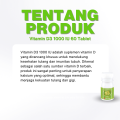 Vitamin D3 1000 IU - Vit D3 1000iu 60 Tablet Pim Untuk Imunitas Tubuh Anak dan Orang Dewasa. 
