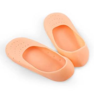 1 Pair Silicone Insole Gel Sock Silicone Foot Chapped Care Tool Moisturizing Gel Heel Socks Cracked Skin Care Protector Pedicure Health Monitors Massager