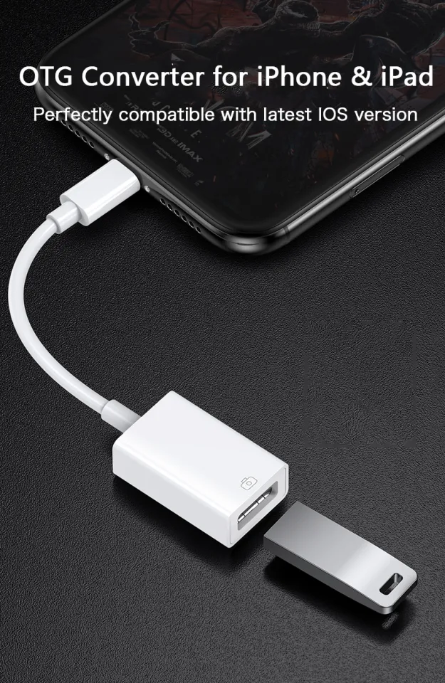 USB OTG Adapter for iPhone and iPadLightning to USB Camera Adapter