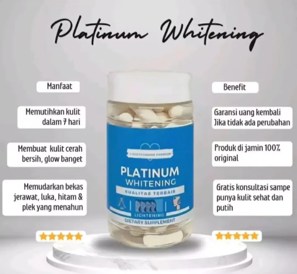 GRATIS 1 BOTOL) GLUTATHIONE PLATINUM WHITENING KAPSUL - PEMUTIH KULIT - PEMUTIH SELURUH TUBUH Promo Beli 1 Gratis 1 Suplementasi Glutathione - Lazada | Lazada Indonesia GRATIS 1 BOTOL) GLUTATHIONE PLATINUM WHITENING KAPSUL - PEMUTIH KULIT - PEMUTIH SELURUH TUBUH Promo Beli 1 Gratis 1 Suplementasi Glutathione - Lazada | Lazada Indonesia