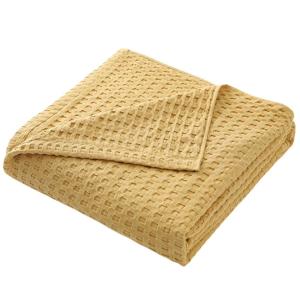 Ánh sáng Bánh quế Pique chăn bông 150x200cm làm mát bông bánh quế làm mát giấc ngủ Chăn mùa hè giường ném phụ kiện