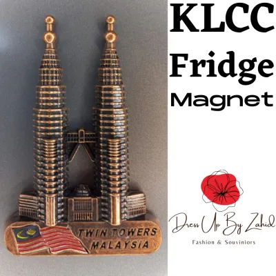 MALAYSIA KLCC Metal Fridge Magnet Landmark Gift Souvenir || Malaysia 3D KLCC Twin Tower Flag Metal Fridge Magnet
