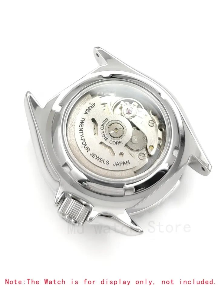 Brushed Shiny Caseback Mineral Glass Steel Watch Case Back