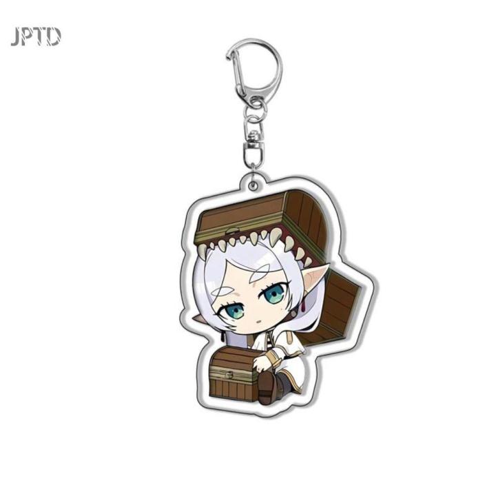 Porte-clés Acrylique Frieren - Personnage Anime, Cadeau Fan, Déco Sac Ou Clés - Design Mignon Et Durable