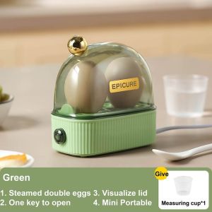 2 Eggs Boiler Steamer Egg Cooker Multifunctional Breakfast Machine Automatic Power Off Omelette Cooking Tools Kitchen Utensil2026