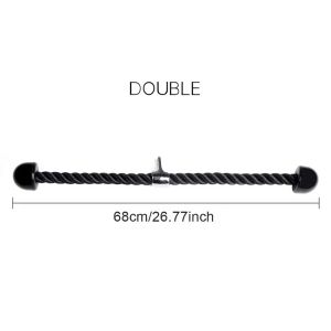 Push Pull Exercise Gym Rope Tricep Rope Handle Triceps Rope Fitness Home Gym Pulldown Machine Handle Biceps Triceps Push Pull Down Cord Biceps Triceps Back Shoulder Muscle Exerciser Pull Down Cable Machine Attachment for Gym Home