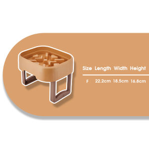 Pet Slow Feeder Bowl Non-Slip Base Separable Design Raised Bumper Digestive Health Safe Material