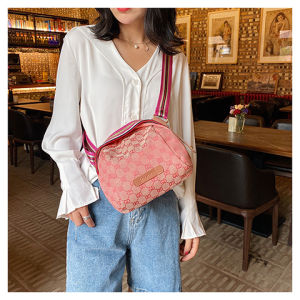 Tas Selempang Wanita Mini Sling Bag Kanvas Monogram Kekinian Multifungsi Korean Style COD T278