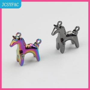 JCSYFAC  2pcs hợp kim Pony Mặt dây chuyền động vật Ngựa Charms tự làm vòng cổ bông tai vòng tay phụ kiện Keychain làm đồ trang sức làm bằng tay
