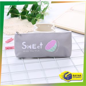 FH-A51 Tempat Pensil Buah Sweet Simple Perlengkapan Sekolah Lucu / Tempat Penyimpanan Pulpen Alat Tulis Pencil Case Fruit Import