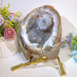 🪷🔴 玛瑙能量摆件(附底座) Agate Energy Display with Stand |稳定气场 ✦ 镇宅辟邪 ✦ 平衡情绪 ✦ 招财转运 ✦ 提升专注 ✦ 守护平安|