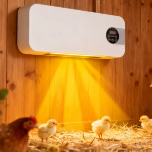 Winter chicken Coops heater Duals-mode wall-mounted chicken Coops heater with timer and remote control heats up quickly suitable for various rooms.