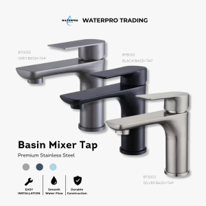 SOLID Premium Stainless Steel Basin Mixer Faucet Bathroom Sink Tap Vanity Wash Basin Rust Resistant Heavy Duty