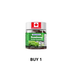 Sambong Herbal Gummies Kidney & Urinary Support for Kidney Stones 60 Gummies Canada Formula