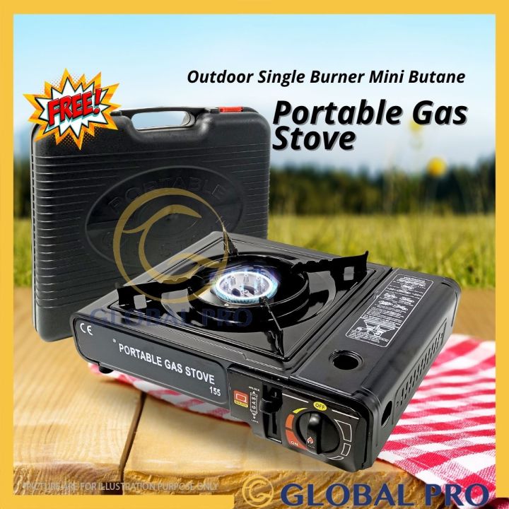 Portable Gas Stove 155 Single Use Auto Ignition Ultralight Camping