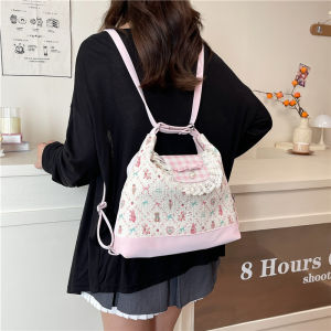 Movi Katie Ba lô chấm bi đơn giản mới của Hàn Quốc túi đưa Thư Đeo Vai dung tích lớn đa chức năng